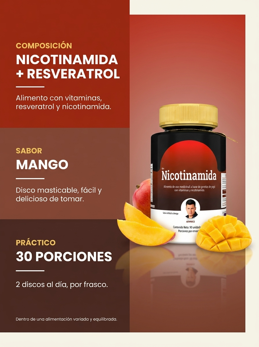 Nicotinamida NAD+ con Resveratrol | AMBRA