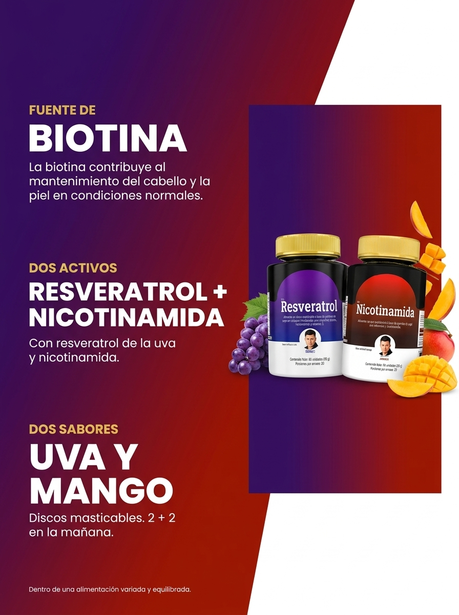Combo Advance: Resveratrol + Nicotinamida NAD+